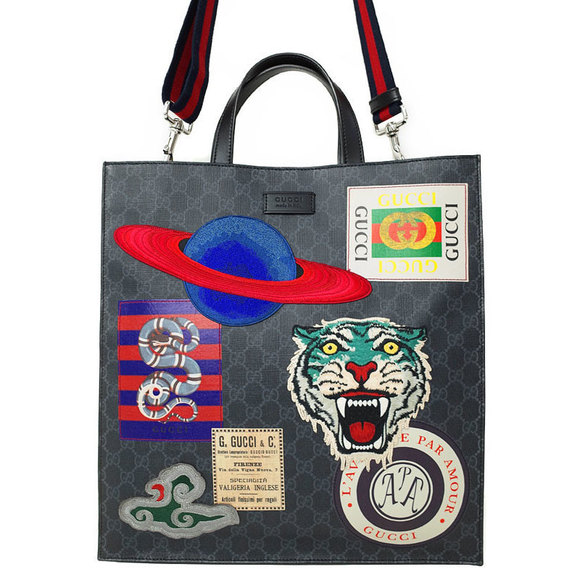 Gucci Soft GG Supreme Bag Canvas Tote - Picture 1 of 8